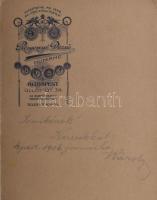 cca 1916 Magyar katonatiszt (százados) egészalakos portréi, egyenruhában, karddal, kitüntetésekkel (...