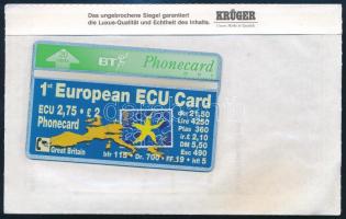Nagy-Britannia European ECU 20 egységes telefonkártya