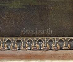 Alois Arnegger (1879-1967): Őszi táj. Olaj, fatábla. Jelezve jobbra lent. Hátoldalán BÁV 98. aukció ...