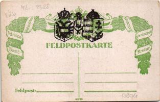 1. Armee Felde 1915. Feldpostkarte / Első világháborús osztrák-magyar katonai karácsony / WWI K.u.k....