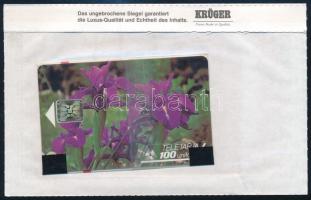 Andorra - Alpesi virágok - Lila 100 egységes használatlan telefonkártya bontatlan csomagolásban