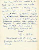 1960 Ránki György (1907-1992) zeneszerző saját kézzel írt levele Török Rezső (1895-1966) író részére...