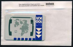 Dánia Telefonkagyló 20/50/100 Kr telefonkártya, 3 db