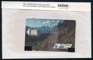 Andorra - Vöröslő hegyoldal 100 egységes használatlan telefonkártya bontatlan csomagolásban