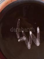 Majoros János: Retro kínáló. Jelzéssel, kopással, d: 17 cm