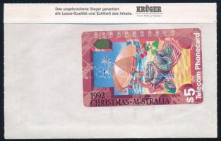 Ausztrália 1992 Karácsony telefonkártya