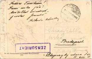 1916 Cigányleány / Zigeunermädchen / Tiganca / Gypsy girl. Kunstanstalt Jos. Drotleff Nr. 403. Herma...