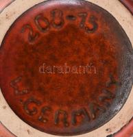 Alaska váza. Német retro kerámia iparművész váza. Kézzel festett, jelzett, hibátlan 15 cm