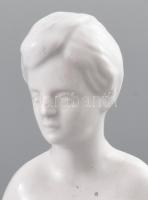 Király mázas akt figura, jelzéssel, minimális kopással, m: 34 cm