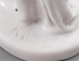 Király mázas akt figura, jelzéssel, minimális kopással, m: 34 cm