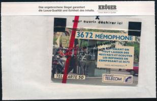 Franciaország - 3672 Memophone 50 egységes használatlan telefonkártya bontatlan csomagolásban