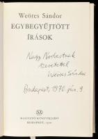 Weöres Sándor: Egybegyűjtött írások. I-II. köt. (DEDIKÁLT!) Bp., 1970, Magvető, 1 t. + 723+(1) p.; 8...