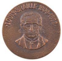 ~1990. Louis Braille 1809-1852 kétoldalas bronz emlékérem (35mm) T:AU ~1990. Louis Braille 1809-1852 two-sided bronze commemorative medallion (35mm) C:AU