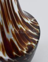 Carlo Moretti muranoi üveg váza, jelzés nélkül, hibátlan, m: 27 cm