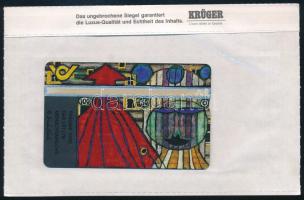 Ausztria - Friedensreich Hundertwasser munkái - "Traume sind das letzte Menschenrecht" telefonkártya