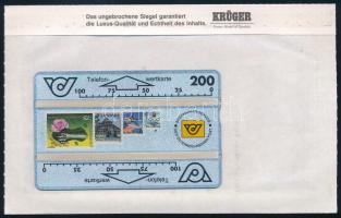 Ausztria bélyeg 200 egységes telefonkártya