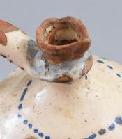 cca 1890 Antik Erdélyi kerámia butella, jelzés nélkül, kopott, m: 24 cm