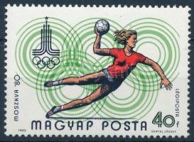 1980 Olimpia (VIII.) - Moszkva 40f bélyeg a MAGYAP tévnyomattal (8.000)