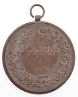 1936. Ezüstözött bronz díjérem, hátoldalán "100m síkfutás I. 1936" gravírozással, füllel. ...