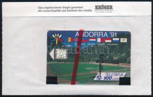 Andorra - Andorra 91 zászlók 100 egységes használatlan telefonkártya bontatlan csomagolásban