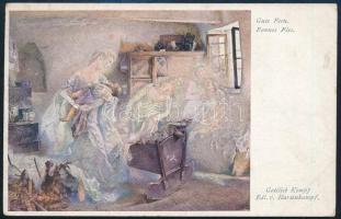 1917 Tábori posta képeslap "S.M.SCHIFF CHAMÄLEON"