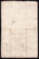 1670 Komárom (Comorn), latin nyelvű irat, két oldalon, 4 db viaszpecséttel, kissé sérült