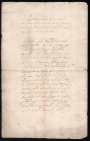 1668 Komárom (Comorn), német nyelvű irat, négy lapból álló, 4 db viaszpecséttel, kissé sérült