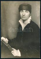 1962 Braun Paula (1881-1962) zongoraművész, zenepedagógus, főiskolai tanár DEDIKÁCIÓJA egy őt ábrázo...