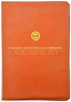 1976. "Bányász Szolgálati Érdemérem arany fokozata" műgyantás fém kitüntetés mellszalagon, adományozói lappal T:AU a címer kissé elferdült