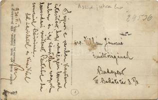 1920 Aszód, "Minden csak átmenet" híd. Schäffer Ármin photo (EK)