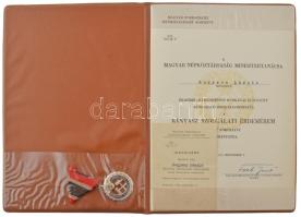 1971. "Bányász Szolgálati Érdemérem ezüst fokozata" műgyantás fém kitüntetés mellszalagon,...