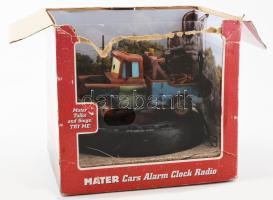 Pixar Cars ébresztőórás rádió, dobozában, jó állapotban, h: 25 cm