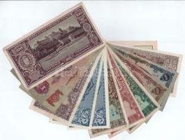 Miskolc 1919. 1K + 12db-os vegyes pengő, inflációs pengő bankjegy tétel T:XF-VG