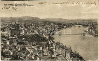 1920 Budapest I. látkép a Tabánnal, Királyi vár (EK)