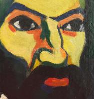 Olvashatatlan jelzéssel balra lent, (nagybányai festő?): Portré. Olaj, vászon. 50x40 cm