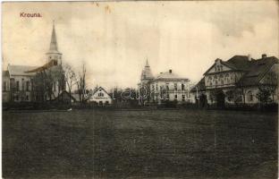 1916 Krouna, general view, church, villa (fl)