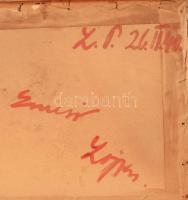 Jelzés nélkül, feltehetően 1920-40 körül működött (magyar?) festő: Mediterrán város. Olaj, karton. H...