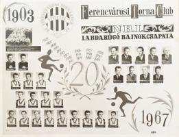 1967 Ferencváros Torna Club (Fradi) 1967-es labdarúgó bajnokcsapatának játékosainak és stábjának aut...