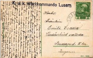 Lavarone (Südtirol); Strada di Lavarone e Cento / mountain road + "K. u. k. Werkkommando Lusern...