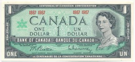 Kanada 1967. 1D &quot;A Kanadai Konföderáció centenáriuma&quot; emlékkiadás T:AU Canada 1967. 1 Dollar &quot;Centennial of Canadian Confederation&quot; commemorative issue C:AU Krause P#84