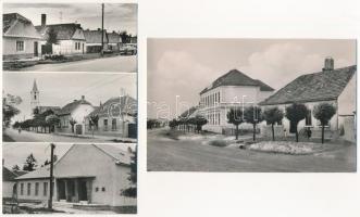 Győr-Moson-Sopron vármegye - 4 db modern Képzőművészeti Alap képeslap: Lövő, Kóny, Levél, Lébény