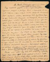 cca 1910 után Molnár Antal (1890-1983) zenetörténész, zeneszerző és zeneesztéta, brácsaművész "A Bartók-Kodály-féle népdalokról. ("Magyar népdalok" 1910. Rozsynai kiadása.)" c. írásának kézirata, aláírás nélkül, sérült, lapszéli hiányokkal, 5 beírt oldal