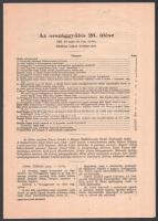 1950 Ortutay Gyula (1910-1978) néprajzkutató, vallás- és közoktatásügyi miniszter (1947-1950) gépelt...
