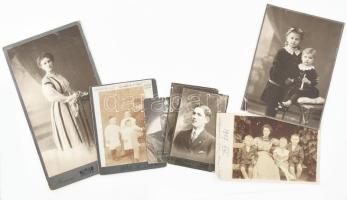 Dinnyés Lajosné Frank Etelka (1879-1956) DInnyés Lajos miniszterelnök édesanyjának két fotója, gyerm...