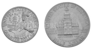 Amerikai Egyesült Államok 1976. 25c Cu-Ni + 1/2$ Cu-Ni "A függetlenség 200. évfordulója (Bicent...