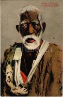 Afrique du Nord, Scenes et Types, Vieux Mendiant / Afrikai koldus / African folklore, begger from Alger