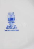 Zsolnay lila virág mintával díszített váza, jelzéssel, hibátlan, m: 26 cm