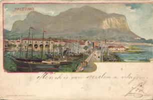 Palermo harbour litho (EB)