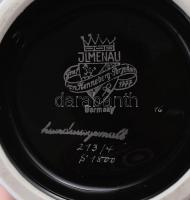 Ilmenau virág mintás porcelán váza. kézzel festett, jelzett, hibátlan, 19 cm