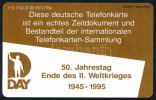 Németország - D-nap/Második világháború -A második világháború végének 50. évfordulója 1995 telefonk...